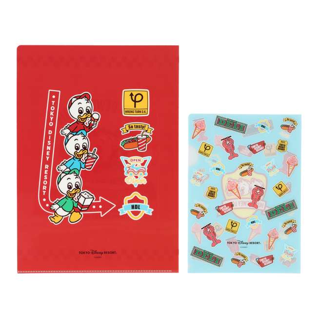 TDR - Huey, Dewey, and Louie ""American diner" Collection x Clear Folders Set (Release Date: Dec 26, 2024)