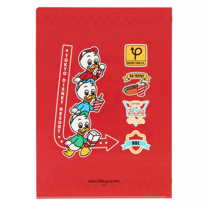 TDR - Huey, Dewey, and Louie ""American diner" Collection x Clear Folders Set (Release Date: Dec 26, 2024)