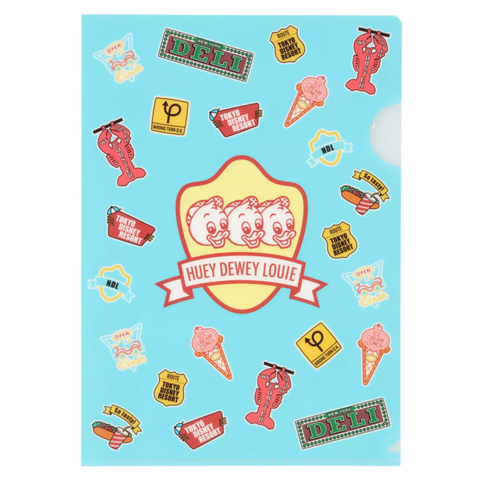 TDR - Huey, Dewey, and Louie ""American diner" Collection x Clear Folders Set (Release Date: Dec 26, 2024)
