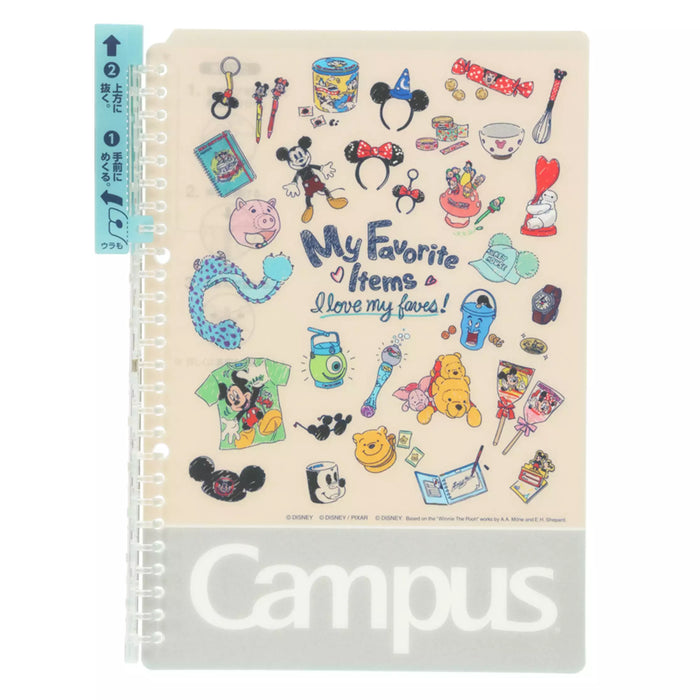 TDR - Tokyo Disney Resort "Full of Memories!" Collection x "Campus" Notebook (Release Date: Nov 21, 2024)