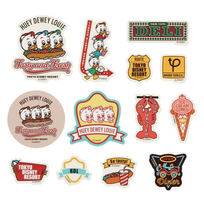 TDR - Huey, Dewey, and Louie ""American diner" Collection x Stickers (Release Date: Dec 26, 2024)