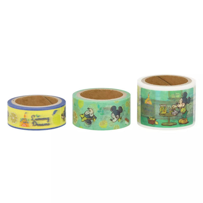 TDR - Mickey & Minnie Mouse "Lemony Dreams" Collection x Masking Tapes Set of 3 (Release Date: Apr 24, 2025)