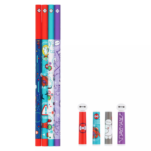 TDR - Baymax Pencils 2B with Caps Set of 4 (Release Date: Jun 26, 2025)
