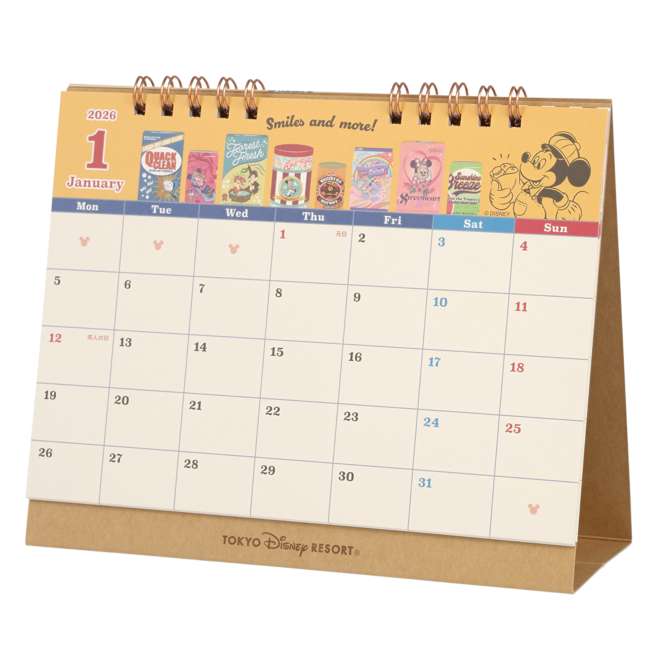 TDR - Calendar & Planner 2026 x Mickey & Friends "Dreams on the Go" Tokyo Disney Resort Desk Calendar (Release Date: Aug 7, 2025)