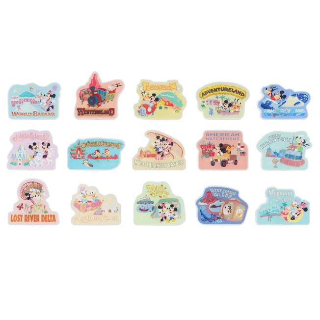 TDR - Tokyo Disney Resort "Park Map Motif" Collection - Memo & Clips Set (Release Date: May 22, 2025)