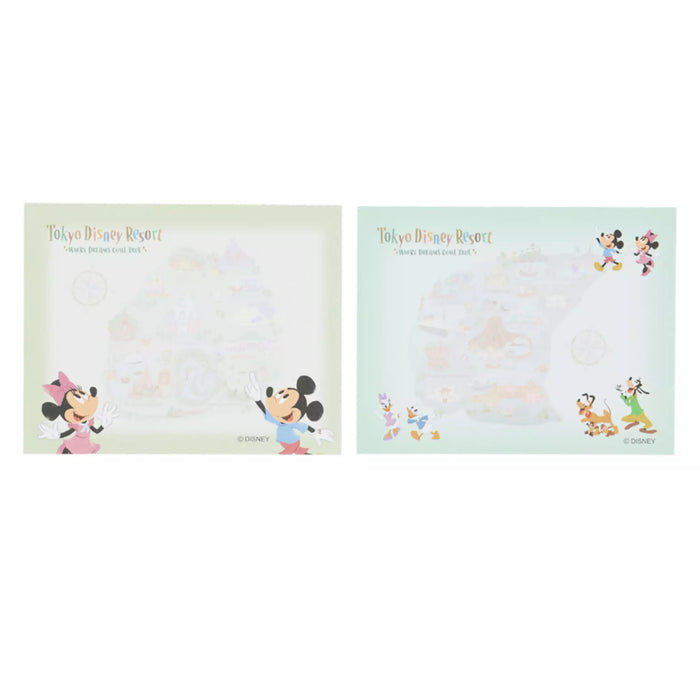 TDR - Tokyo Disney Resort "Park Map Motif" Collection - Memo & Clips Set (Release Date: May 22, 2025)