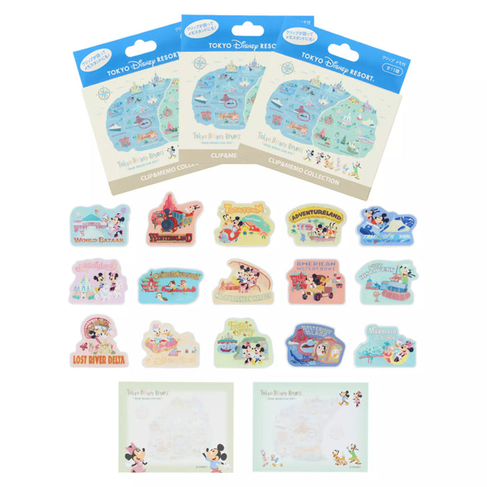 TDR - Tokyo Disney Resort "Park Map Motif" Collection - Memo & Clips Set (Release Date: May 22, 2025)