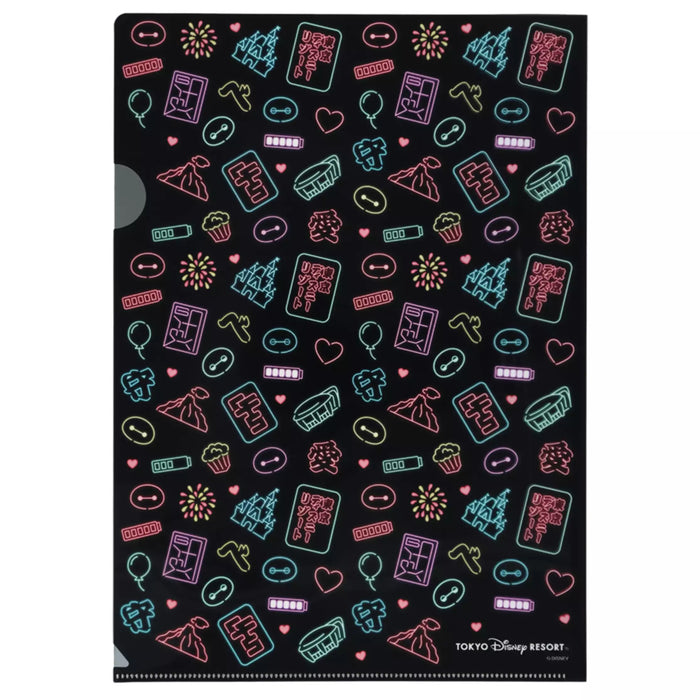 TDR - Colorful Neon & Baymax Themed Collection x Big Hero 6 Baymax Clear Holder & Stickers Set (Release Date: July 1, 2025)