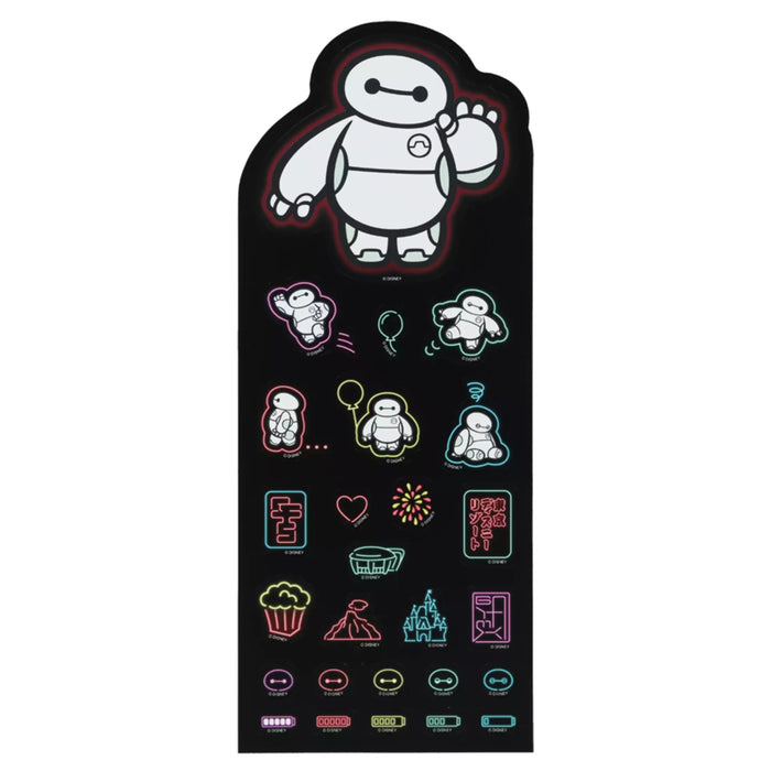 TDR - Colorful Neon & Baymax Themed Collection x Big Hero 6 Baymax Clear Holder & Stickers Set (Release Date: July 1, 2025)