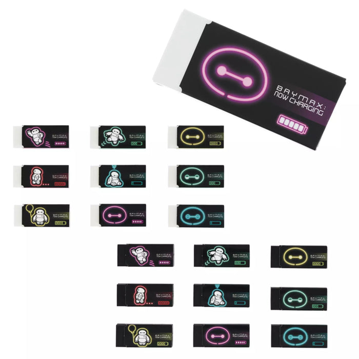 TDR - Colorful Neon & Baymax Themed Collection x Big Hero 6 Baymax "MONO" Erasers Set (Release Date: July 1, 2025)