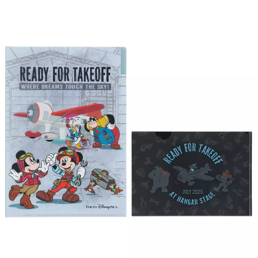 TDR - Mickey & Friends "Ready to Takeoff Where Dreams Touch the Sky" Collection x Clear Folders Set (Release Date: July 15, 2025)