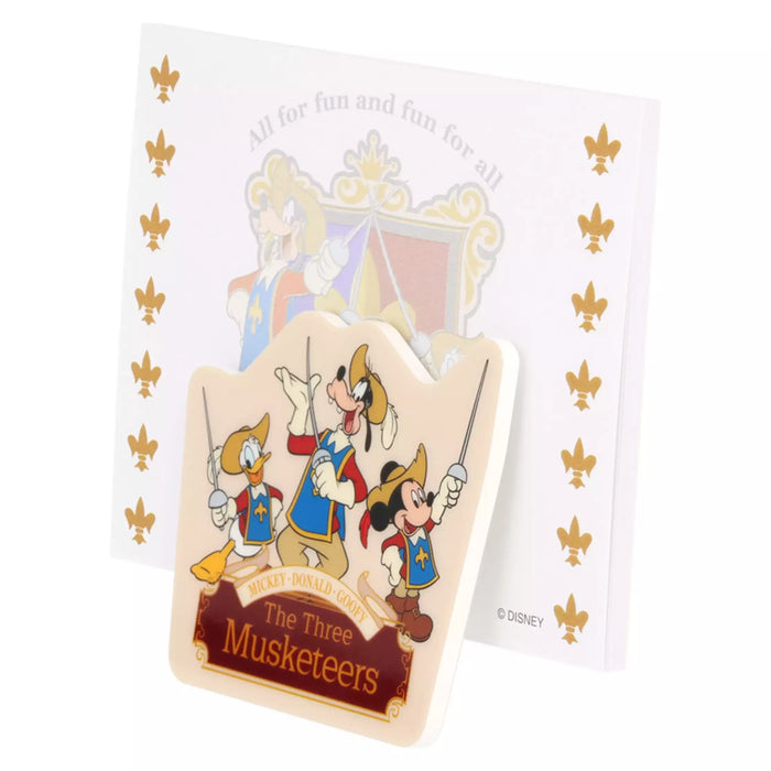 TDR - Mickey. Donald. Goofy. The Three Musketeers Collection x Memo Pad/Note Pads with Clips (Release Date: Oct 9, 2025)