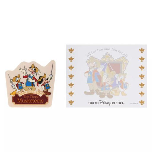 TDR - Mickey. Donald. Goofy. The Three Musketeers Collection x Memo Pad/Note Pads with Clips (Release Date: Oct 9, 2025)