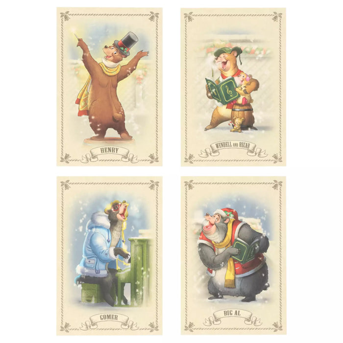 TDR - Country Bears Winter Holiday Postcards Set of 10 (Release Date: Nov 6, 2025)