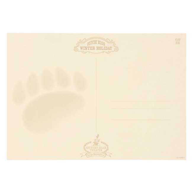 TDR - Country Bears Winter Holiday Postcard A4 Size (Release Date: Nov 6, 2025)