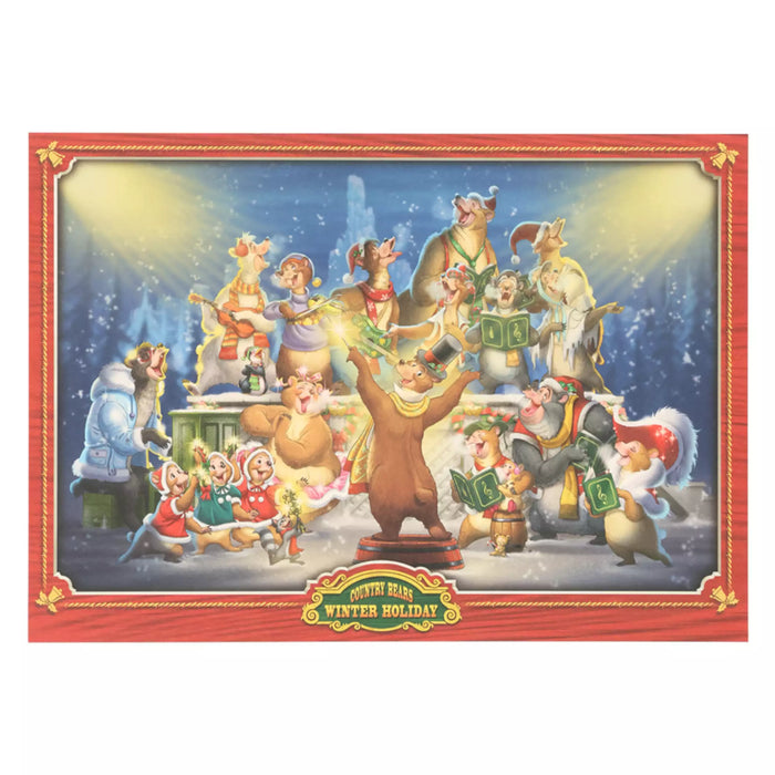 TDR - Country Bears Winter Holiday Postcard A4 Size (Release Date: Nov 6, 2025)