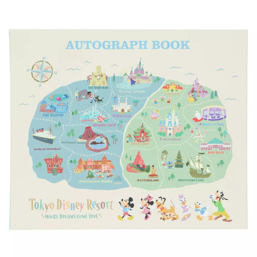 TDR - Tokyo Disney Resort "Park Map Motif"Autograph Book (Release Date: Oct 16, 2025)