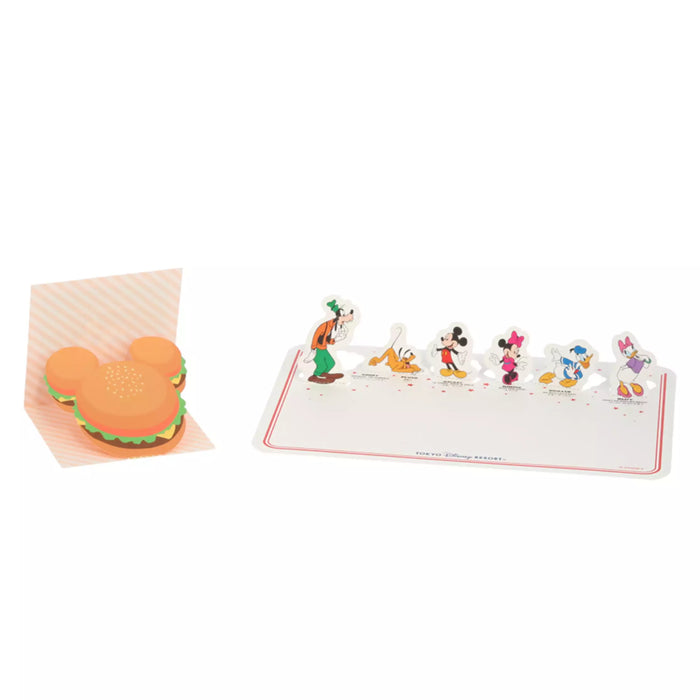 TDR - Tokyo Disney Resort Food Tray & Mickey Burger Design Note Pads (Release Date: Oct 16, 2025)