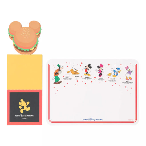 TDR - Tokyo Disney Resort Food Tray & Mickey Burger Design Note Pads (Release Date: Oct 16, 2025)