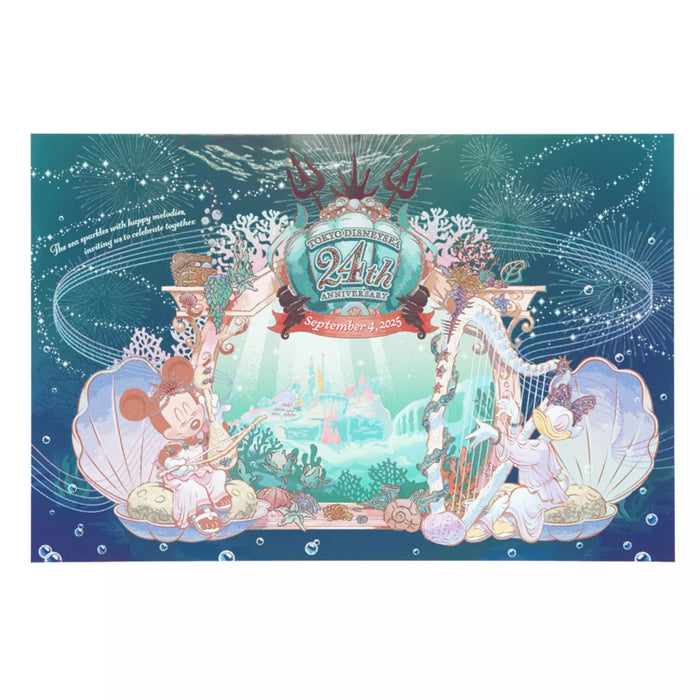 TDR - Tokyo Disney Sea's 24th Anniversary "Mermaid Lagoon" Collection x Minnie Mouse & Daisy Duck Post Cards Set (Release Date: Sept 4, 2025)