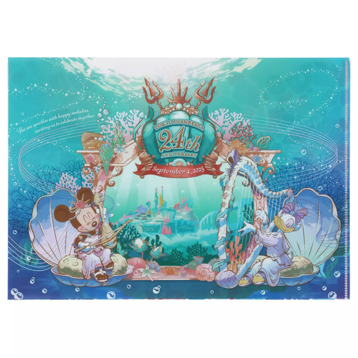 TDR - Tokyo Disney Sea's 24th Anniversary "Mermaid Lagoon" Collection x Minnie Mouse & Daisy Duck Clear Holders Set (Release Date: Sept 4, 2025)