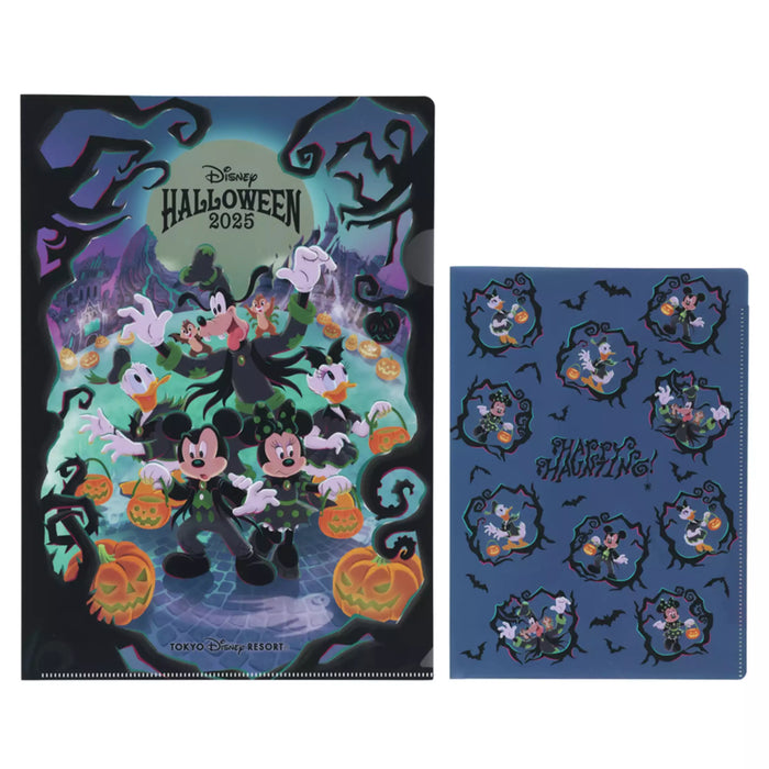 TDR - 2025 Mickey & Friends Disney Halloween "Happy Haunting!" Collection x Clear Folders Set (Release Date: Sept 16, 2025)