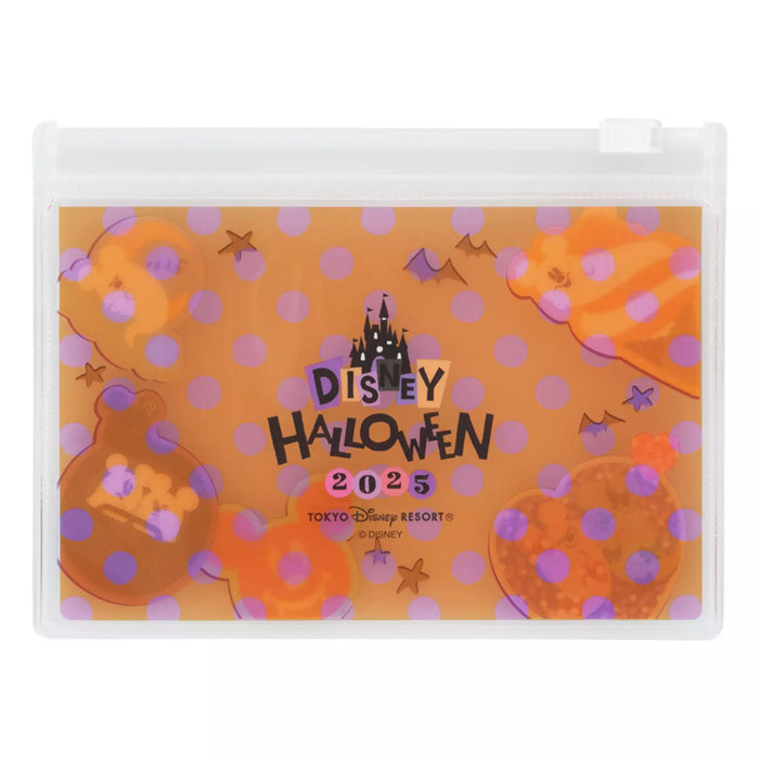 TDR - 2025 Mickey & Friends Disney Halloween "Spook Ghost Night!" Collection x Mickey Mouse Ghost Stickers & Zip Case Set (Release Date: Sept 16, 2025)