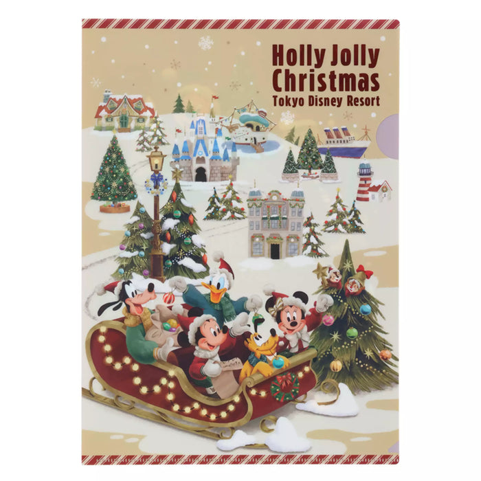 TDR - 2025 Mickey & Friends "Holly Jolly Christmas" Collection x Mickey Mouse & Friends Clear Folders Set (Release Date: Nov 10, 2025)