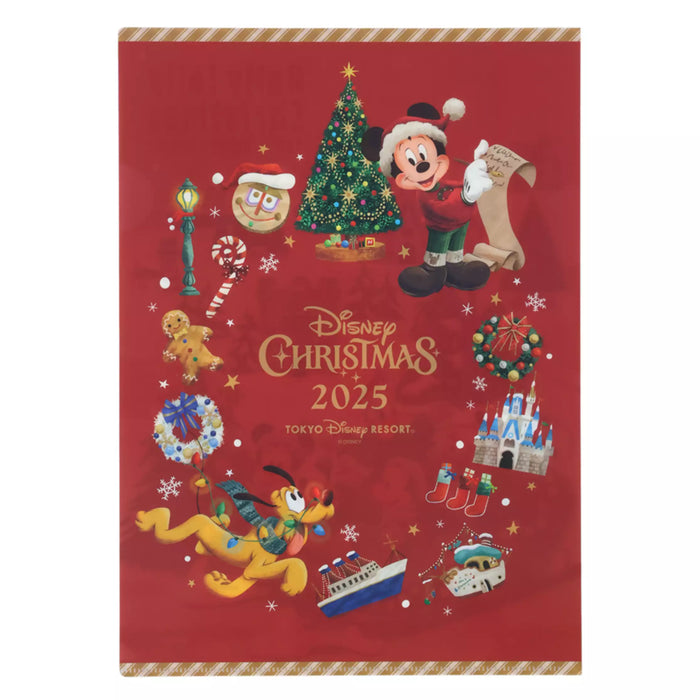 TDR - 2025 Mickey & Friends "Holly Jolly Christmas" Collection x Mickey Mouse & Friends Clear Folders Set (Release Date: Nov 10, 2025)