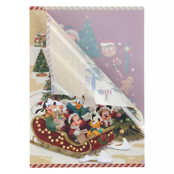 TDR - 2025 Mickey & Friends "Holly Jolly Christmas" Collection x Mickey Mouse & Friends Clear Folders Set (Release Date: Nov 10, 2025)