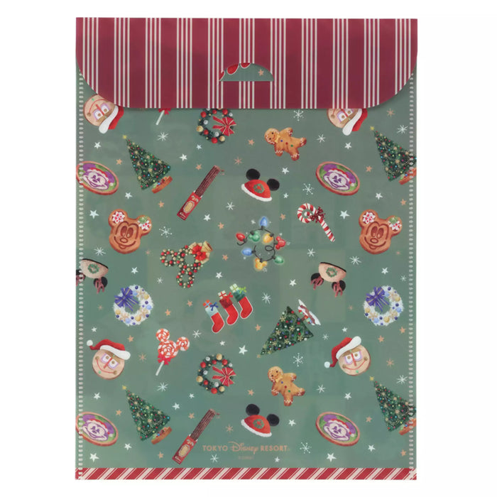 TDR - 2025 Mickey & Friends "Holly Jolly Christmas" Collection x Mickey Mouse & Friends Clear Folders Set (Release Date: Nov 10, 2025)