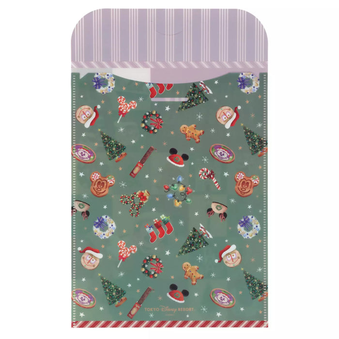 TDR - 2025 Mickey & Friends "Holly Jolly Christmas" Collection x Mickey Mouse & Friends Clear Folders Set (Release Date: Nov 10, 2025)