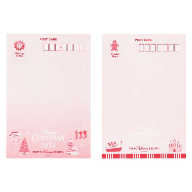 TDR - 2025 Mickey & Friends "Holly Jolly Christmas" Collection x Mickey Mouse & Friends Post Cards Set (Release Date: Nov 10, 2025)