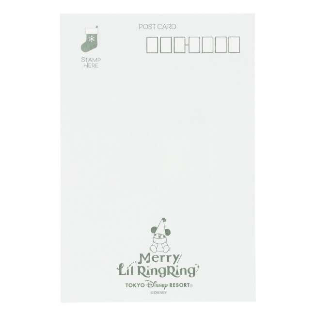 TDR - 2025 Mickey Christmas fairy "Lil Lin Lin" Merry Jolly Days Collection x Post Card (Release Date: Nov 10, 2025)