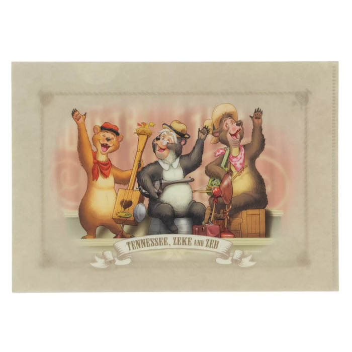 TDR - 2026 Sketches of Country Bear Theater Clear Folders Set of 2 (Release Date: Sep 24, 2026)