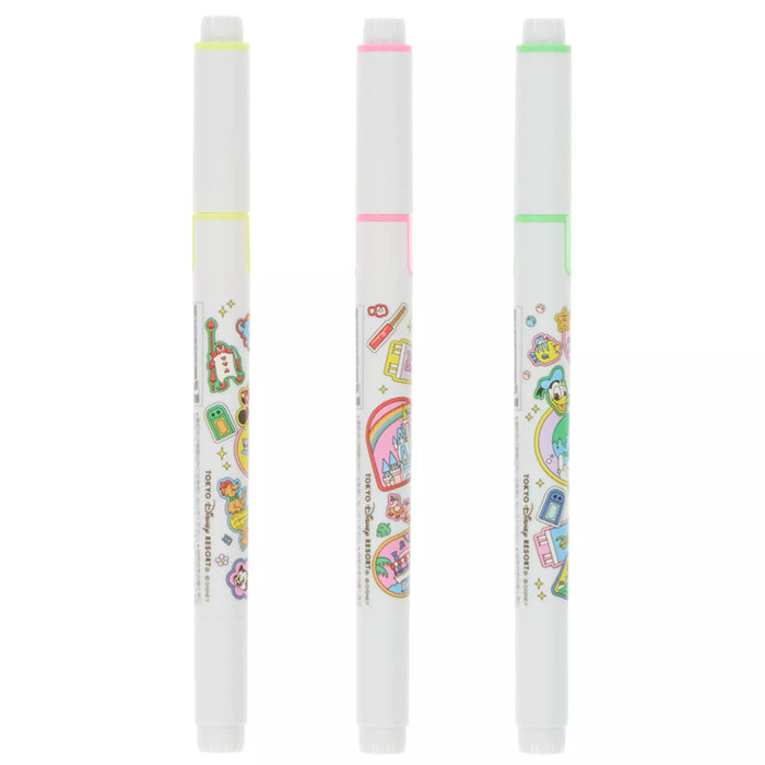 TDR - 2026 Motifs at Tokyo Disneyland & Tokyo Disney Sea x Mickey Mouse and Friends "Kirena" Line Marker Set of 3 (Release Date: Jul 16, 2026)