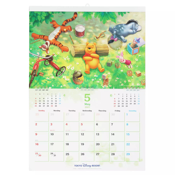 TDR - 2026 Calendar & Organizer x Tokyo Disney Resort Disney Characters 2027 Wall Calendar (Release Date: Aug 13, 2026)