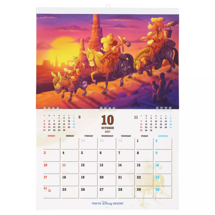TDR - 2026 Calendar & Organizer x Tokyo Disney Resort Disney Characters 2027 Wall Calendar (Release Date: Aug 13, 2026)
