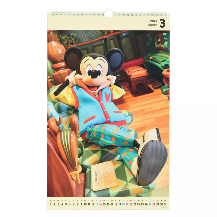 TDR - 2026 Calendar & Organizer x Mickey Mouse Different Costumes 2027 Wall Calendar (Release Date: Aug 13, 2026)