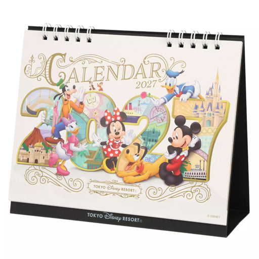 TDR - 2026 Calendar & Organizer x Tokyo Disney Resort Disney Characters 2027 Desk Calendar (Release Date: Aug 13, 2026)