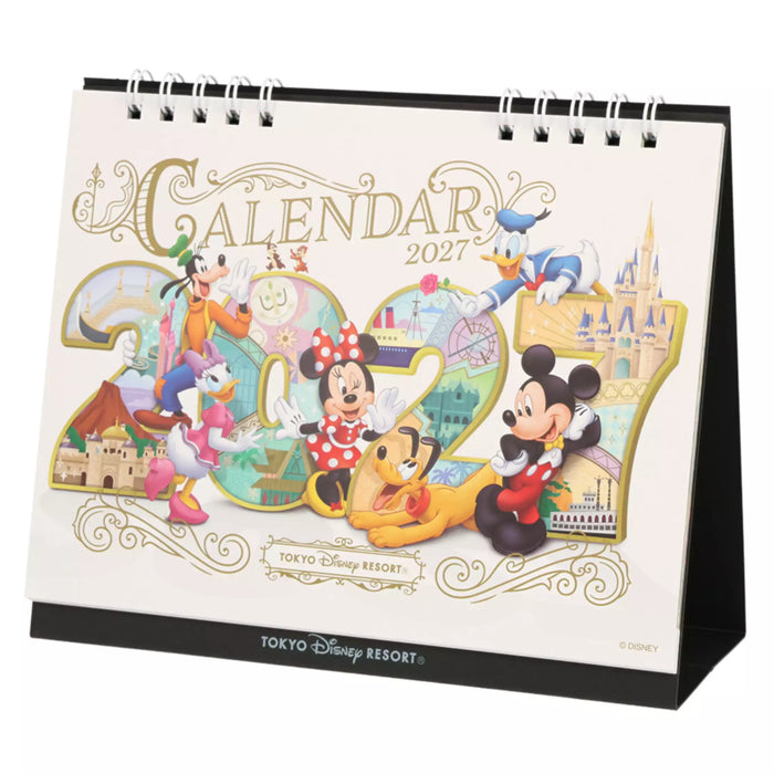 TDR - 2026 Calendar & Organizer x Tokyo Disney Resort Disney Characters 2027 Desk Calendar (Release Date: Aug 13, 2026)