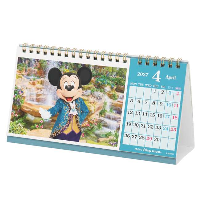 TDR - 2026 Calendar & Organizer x Mickey Mouse Different Costumes 2027 Desk Calendar & Postcard (Release Date: Aug 13, 2026)