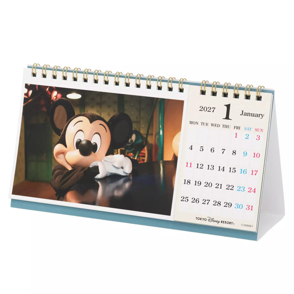 TDR - 2026 Calendar & Organizer x Mickey Mouse Different Costumes 2027 Desk Calendar & Postcard (Release Date: Aug 13, 2026)