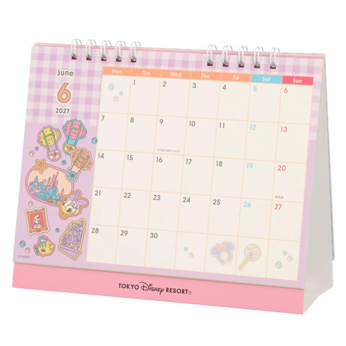 TDR - 2026 Calendar & Organizer x Motifs at Tokyo Disneyland & Tokyo Disney Sea 2027 Desk Calendar & Postcard (Release Date: Aug 13, 2026)