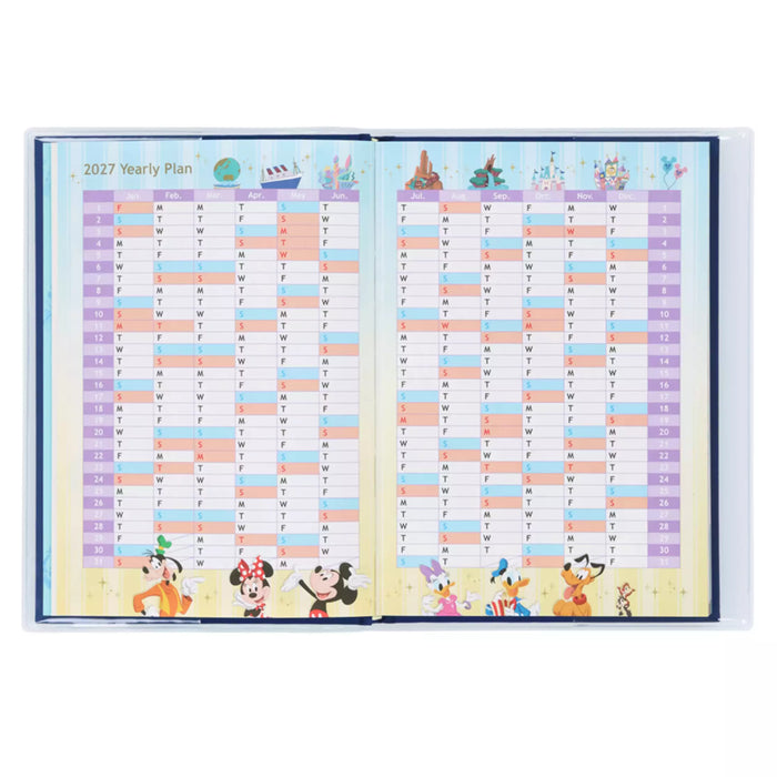 TDR - 2026 Calendar & Organizer x Tokyo Disney Resort Disney Characters 2027 Schedule Book/Diary (Release Date: Aug 13, 2026)