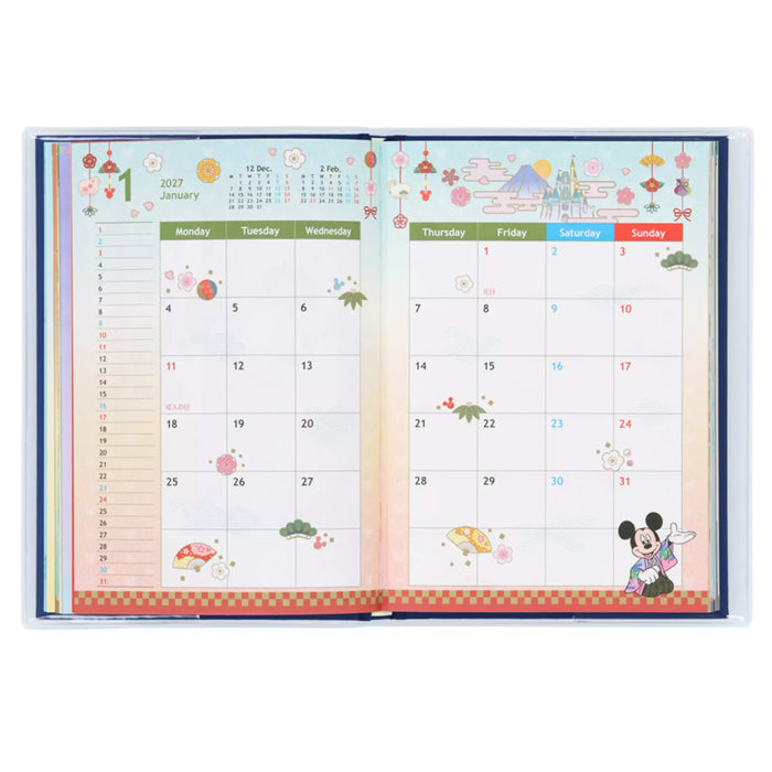TDR - 2026 Calendar & Organizer x Tokyo Disney Resort Disney Characters 2027 Schedule Book/Diary (Release Date: Aug 13, 2026)