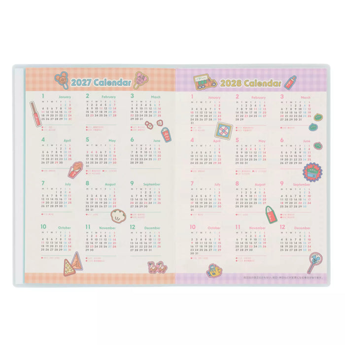 TDR - 2026 Calendar & Organizer x Motifs at Tokyo Disneyland & Tokyo Disney Sea 2027 Schedule/Notebook (Release Date: Aug 13, 2026)