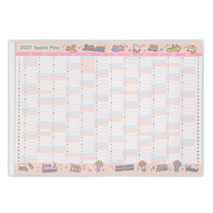 TDR - 2026 Calendar & Organizer x Motifs at Tokyo Disneyland & Tokyo Disney Sea 2027 Schedule/Notebook (Release Date: Aug 13, 2026)