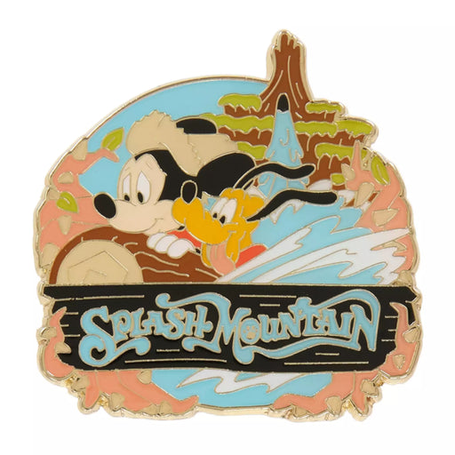 TDR - Mickey Mouse & Pluto "Splash Mountain" Pin (Release Date: Oct 24, 2024)