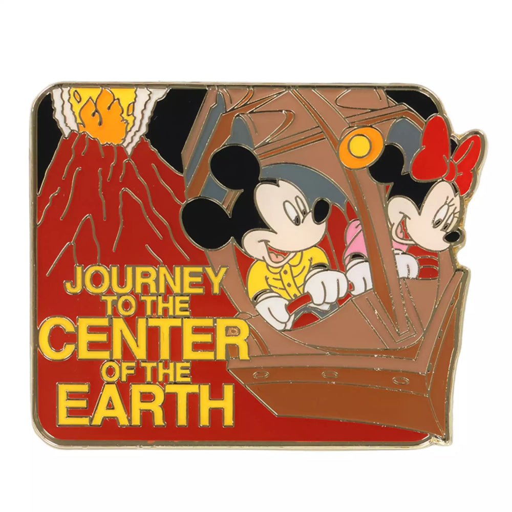 TDR - Mickey & Minnie Mouse "Journey to the Center of the Earth" Pin Badge (Release Date: July 10, 2025)
